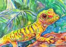 Watercolor Lizard